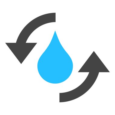 Vektör su yenileme okları simge tasarlamak