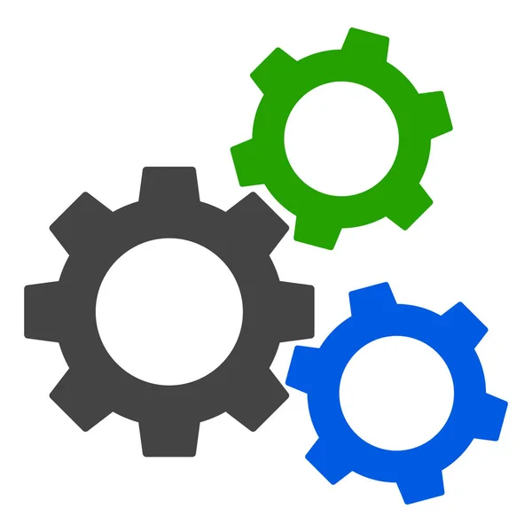 Vetor Cogwheels Icon Ilustração —  Vetores de Stock