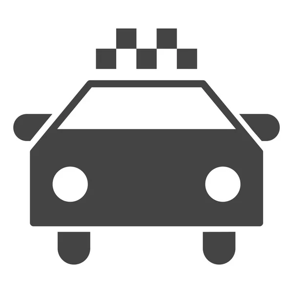 Vector Taxi Car Icon Illustration — Stock Vector