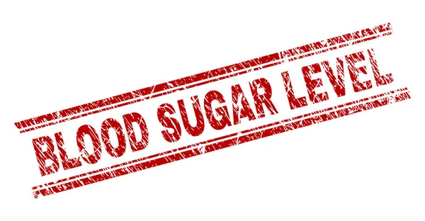 Porysowana teksturowanej stężenie cukru we krwi poziom plombie — Wektor stockowy