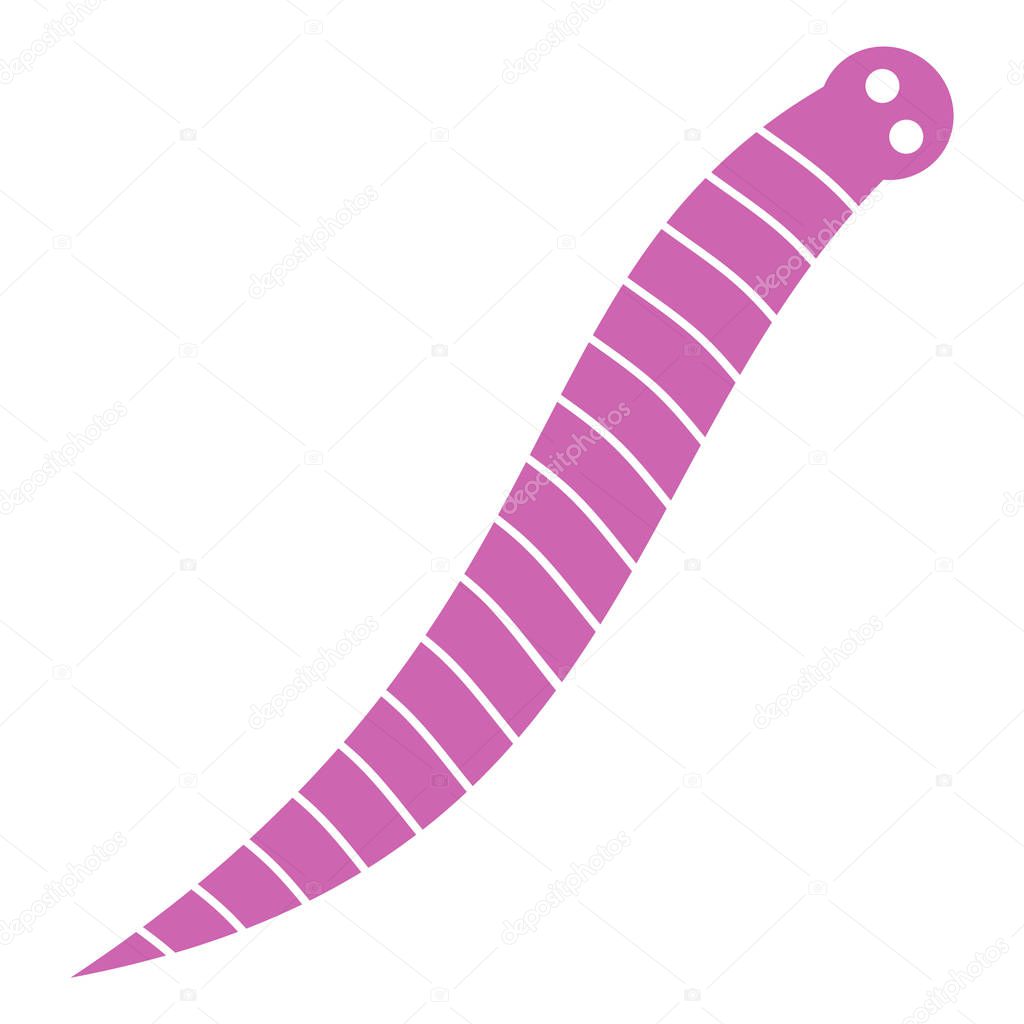 Vector Worm Icon Illustration