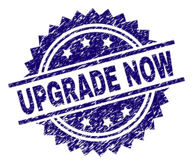 Dokulu yükseltme şimdi damga mühür grunge