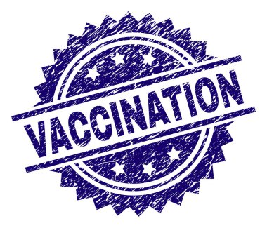 Dokulu aşı damga mühür çizik