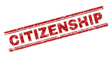 Grunge vatandaşlık damga mühür dokulu