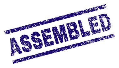 Dokulu grunge damga mühür monte