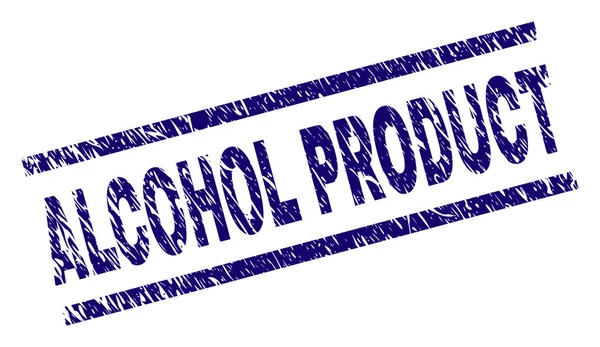 Grunge texturerat alkohol produkt stämpelplatta — Stock vektor