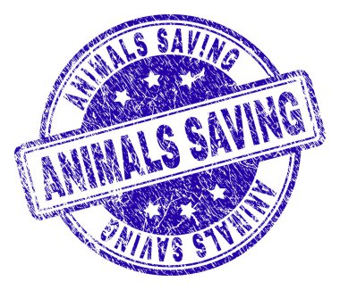 Grunge damga mühür kaydetme hayvanlar dokulu