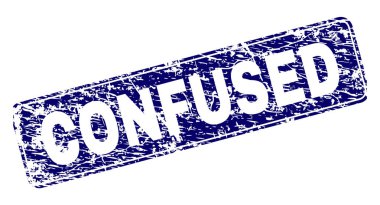 Çizik karışık çerçeveli yuvarlatılmış dikdörtgen damgası