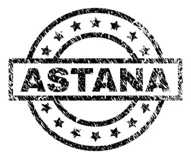 Dokulu Astana damga mühür çizik