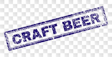 Grunge zanaat bira dikdörtgen damgası