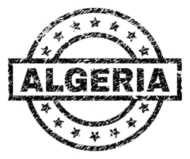 Dokulu Cezayir damga mühür çizik