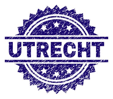 Dokulu Utrecht damga mühür çizik