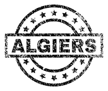 Grunge Algiers damga mühür dokulu