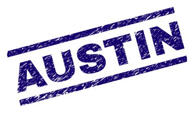 Grunge Austin damga mühür dokulu