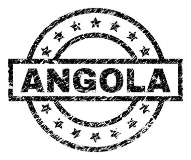 Dokulu Angola damga mühür çizik
