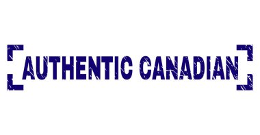 Grunge otantik Kanada damga mühür köşeler arasında dokulu