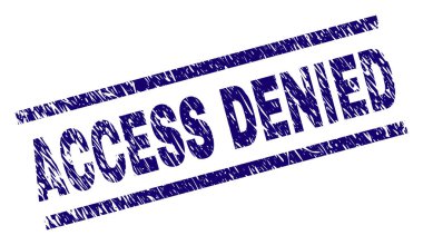 Scratched Textured ACCESS DENIED Stamp Seal clipart