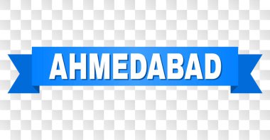 Mavi bant Ahmedabad açıklamalı alt yazılı