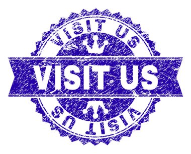 Dokulu ziyaret bize mühür ile kurdele pul çizik