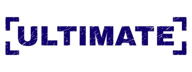 Dokulu nihai damga mühür köşeler arasında çizik