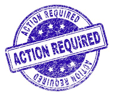 Damga mühür çizilmiş dokulu eylem gerekli