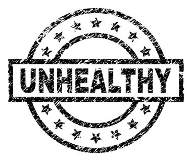 Dokulu sağlıksız damga mühür çizik