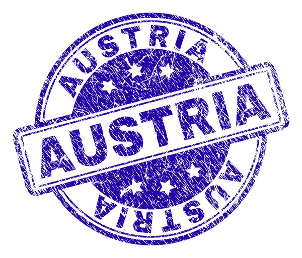 Poškrábaný texturou Rakousko destička — Stockový vektor