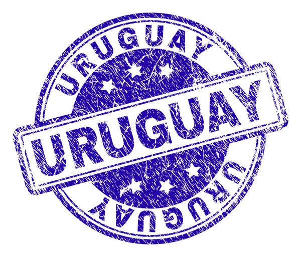 Streszczenie teksturowanej plombie Urugwaj — Wektor stockowy