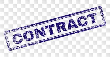 Çizik sözleşme dikdörtgen damgası