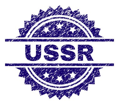 Dokulu SSCB damga mühür çizik