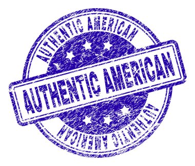 Dokulu otantik Amerikan damga mühür çizik