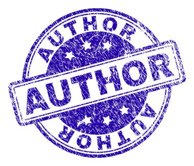 Grunge yazar damga mühür dokulu