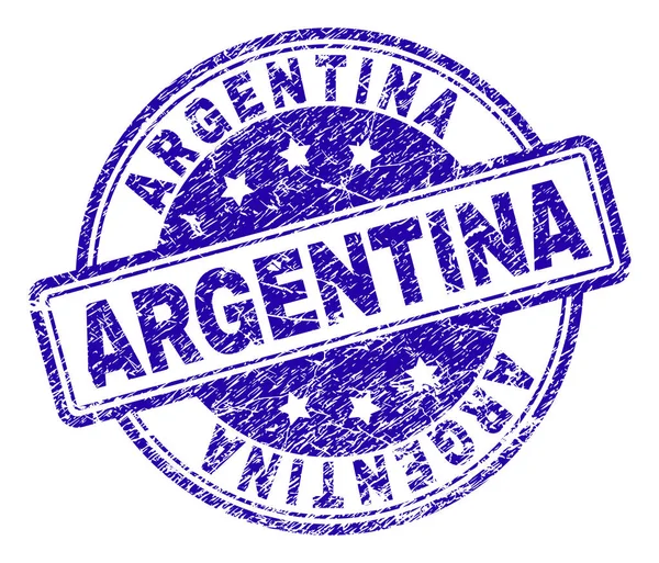 Streszczenie teksturowanej plombie Argentyna — Wektor stockowy