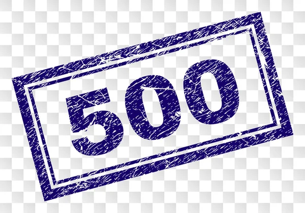 Грандж 500 Прямокутник Штамп — стоковий вектор