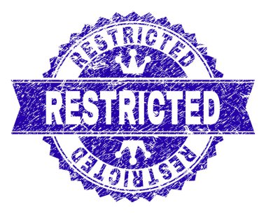 Kurdele ile dokulu kısıtlı damga mühür çizik