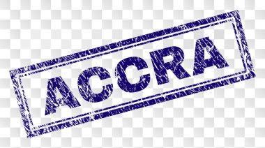 Grunge Accra dikdörtgen damgası