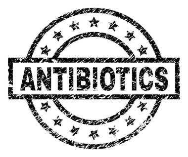 Çizik dokulu antibiyotik damga mühür