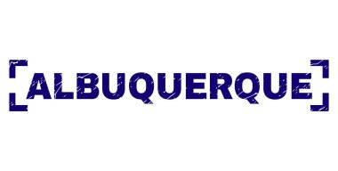 Grunge Albuquerque damga mühür köşeleri içinde dokulu