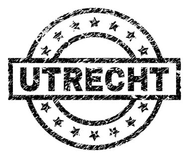 Dokulu Utrecht damga mühür çizik