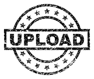 Grunge Upload damga mühür dokulu