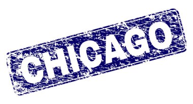 Yuvarlatılmış dikdörtgen damga çizilmiş Chicago çerçeveli