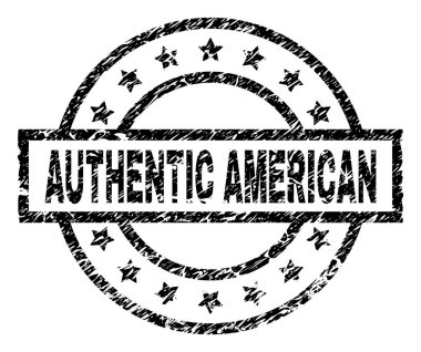 Grunge otantik Amerikan damga mühür dokulu