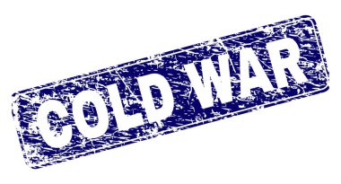 Yuvarlatılmış dikdörtgen damga çizilmiş soğuk savaş çerçeveli