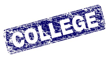 Yuvarlatılmış dikdörtgen damga çizilmiş üniversite çerçeveli