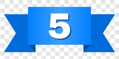 5 başlık ile mavi bant