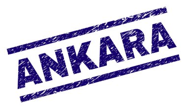 Grunge Ankara damga mühür dokulu