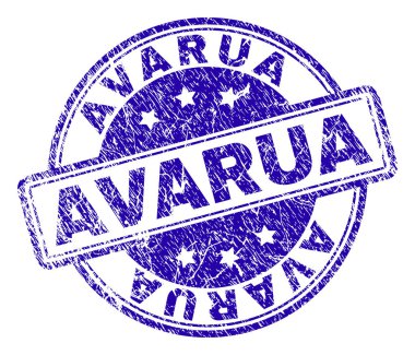 Dokulu Avarua damga mühür çizik