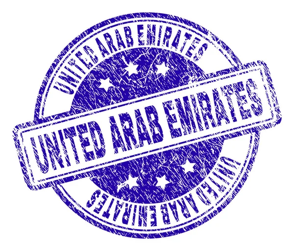 Grunge getextureerde Verenigde Arabische Emiraten-stempel-zegel — Stockvector