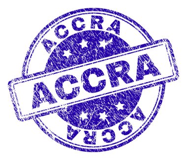 Dokulu Accra damga mühür çizik