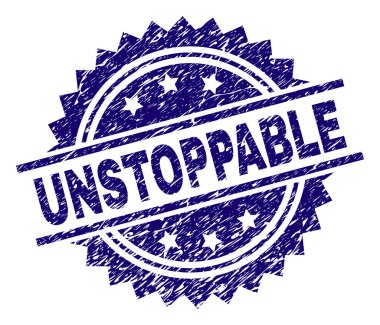 Dokulu durdurulamaz damga mühür çizik